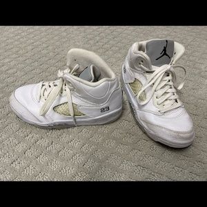 Boys Air Jordan high tops, worn 3 times, excellent condition.  Size 13.